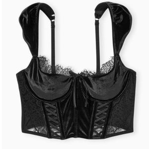 Victorias secret black corset top